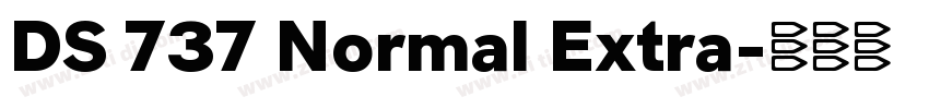 DS 737 Normal Extra字体转换